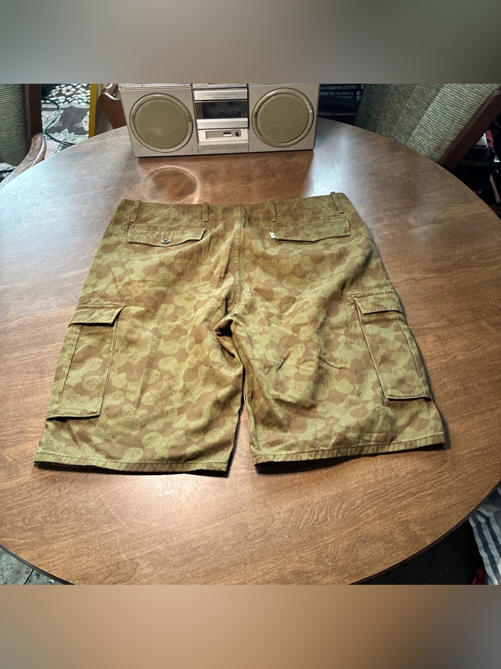 Levi's Men's Carrier Cargo Cotton Camo Comfortable Shorts Green/Brown Size 38
